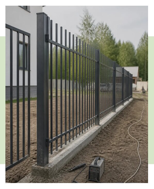 Изготовление и монтаж забора из профильной трубы в Чапаевске